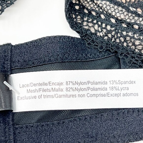 NWT Adore Me Trezza Contour Plus Balconette Bra. Jet Black/Sirocco. Size 40D - Picture 4 of 7